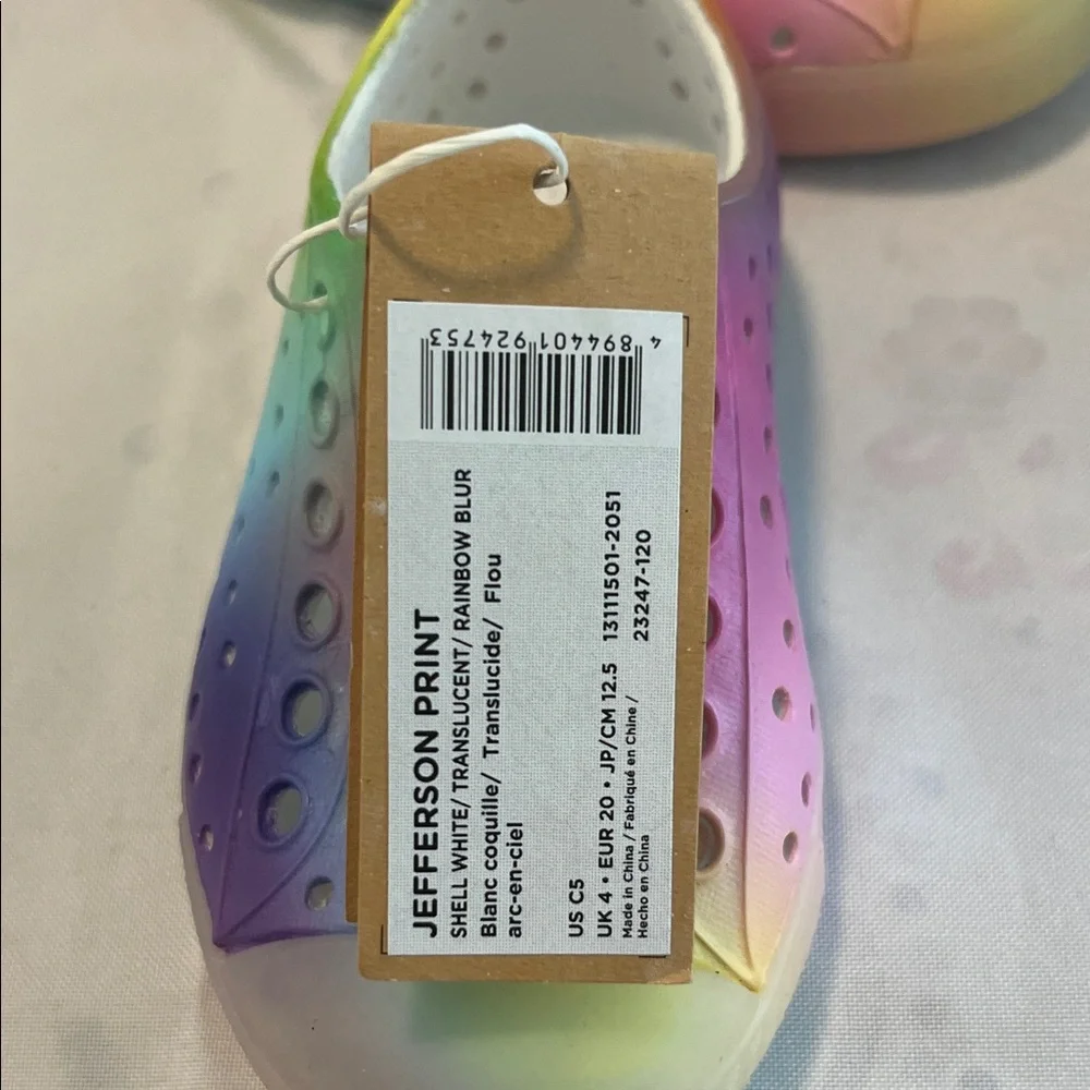 Native Kids Multicolor Slip-On Water Shoes- Jefferson Print